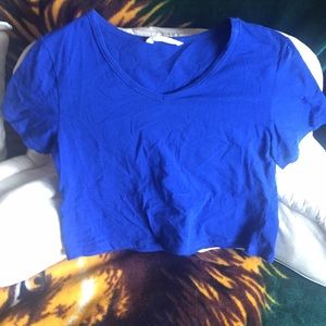 Blue Crop T-Shirt